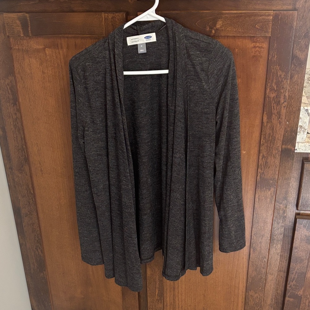 Old Navy Charcoal Draped Cardigan
